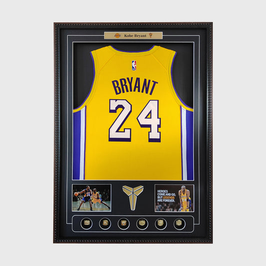 NBA Lakers Kobe Bryant Jersey and Jersey Frame Set, Customizable