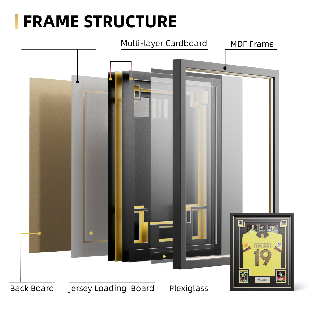 CCDCC Original Design Luxury Wall Mount Jersey Frame