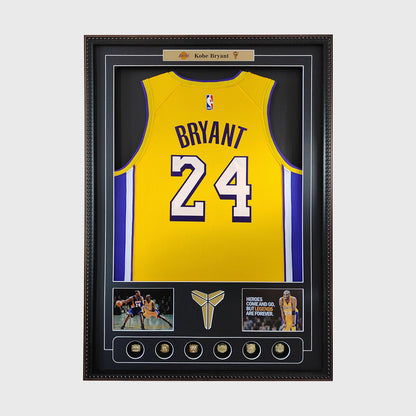 NBA Lakers Kobe Bryant  Jersey and Jersey Frame Set, Customizable