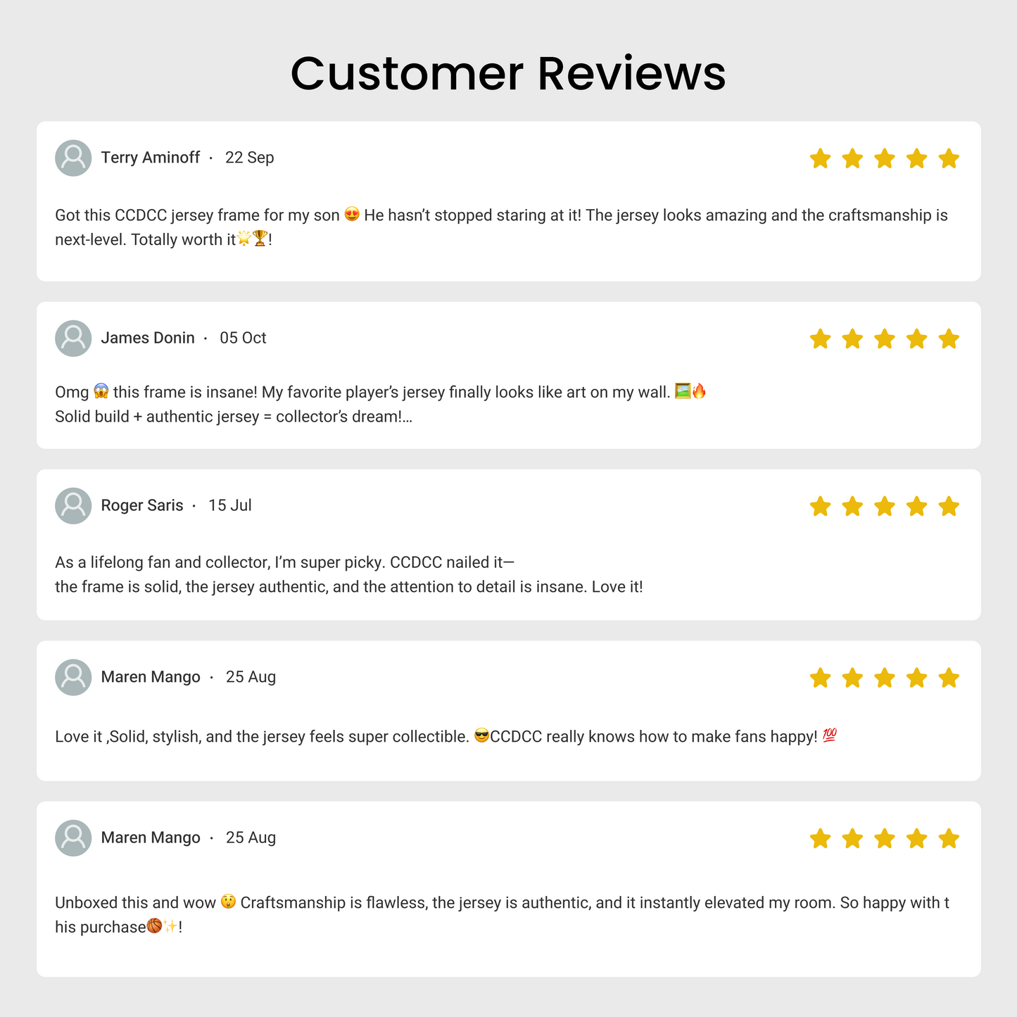 CCDCC Jersey &Jersey Frame Customization