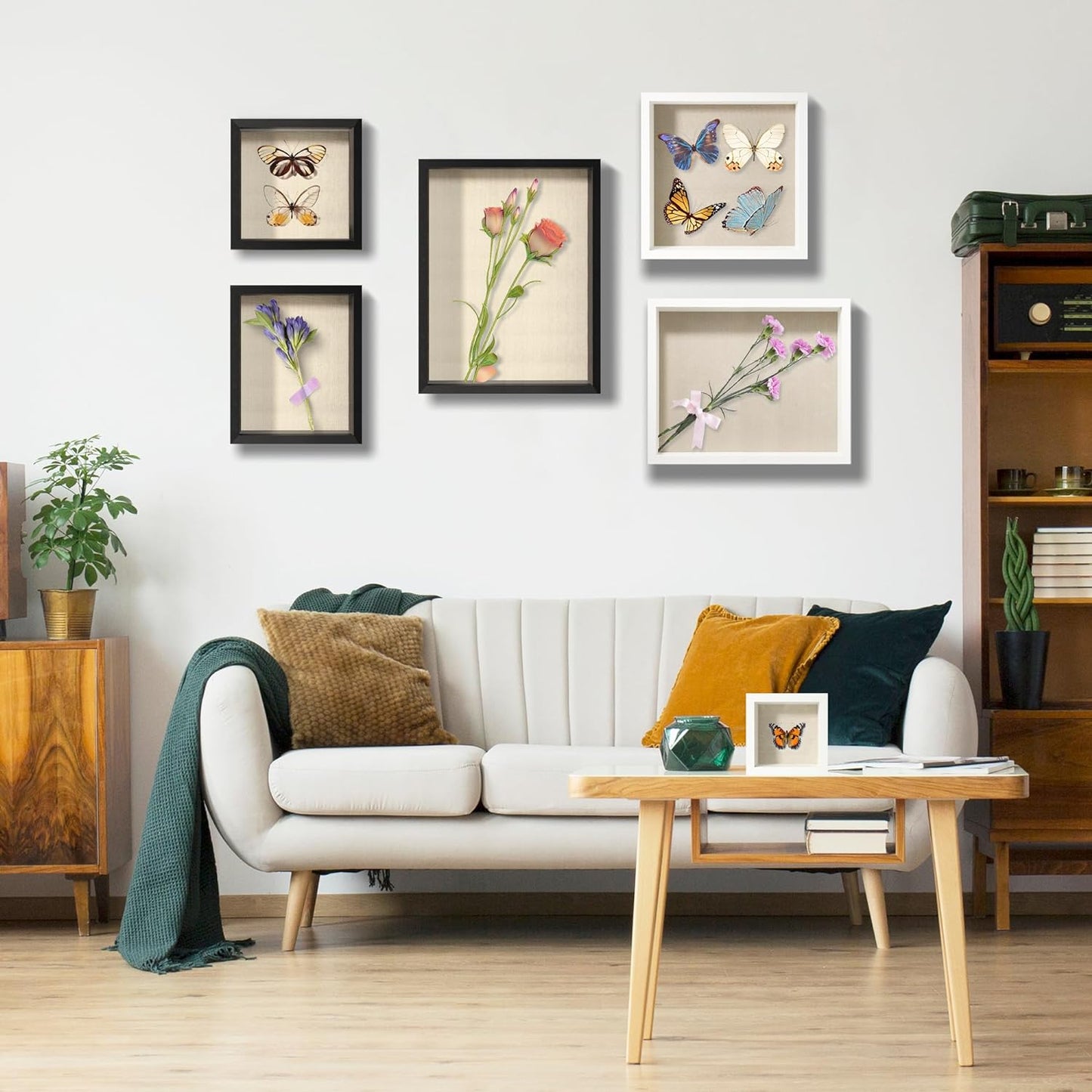 16x20 Large Shadow Box Picture Frame with Soft Linen Back, Black Wooden Youth Kids Jersey Frame Display Case with Tempered Glass Cover for Wall Display